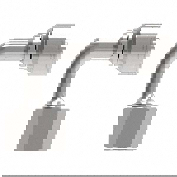 Hydraulic Hose Female ORS Swivel Short Drop 90 Elbow: 0.5